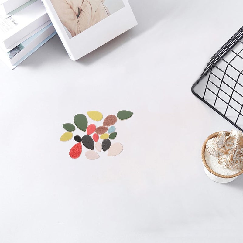 Healeved Ceramic Leaf Tiles Mosaic Craft Assortment 200g Mixed Color Irregular Porcelain Tiles for DIY Art Projects and Home Decoration Supplies Random Color - Image 5