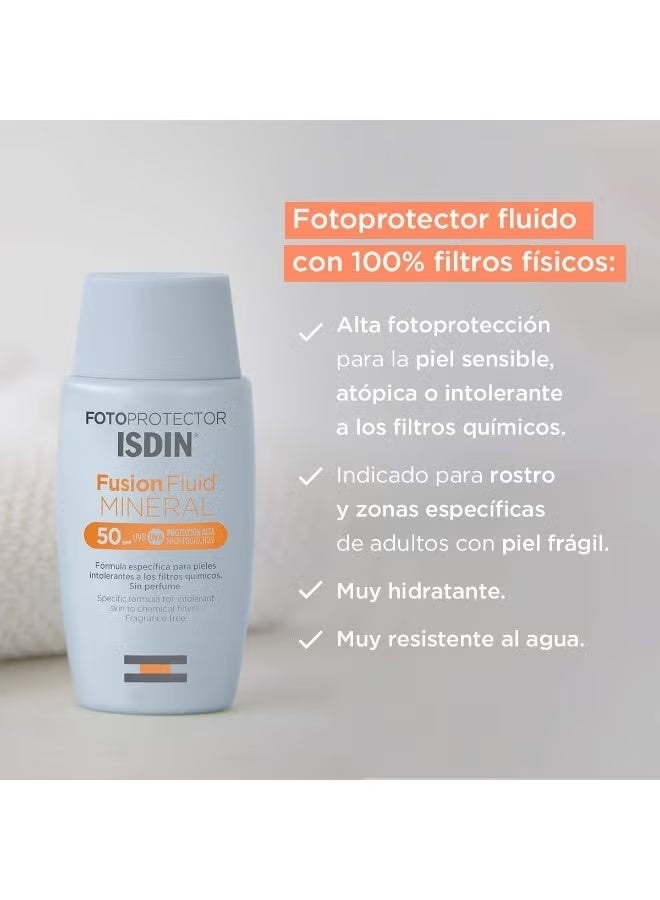 إيسدن فوتوبروتيكتور فيوجن فلويد مينيرال بعامل حماية من الشمس 50، 50 مل - Image 2