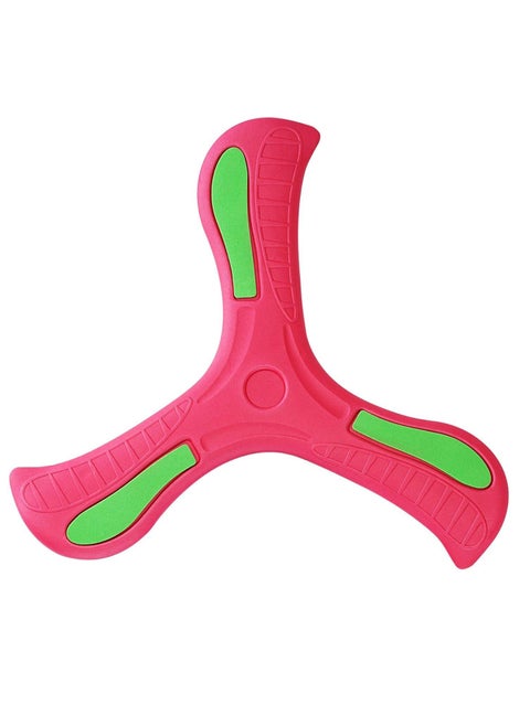 Boomerang Easy to Throw Three-leaf Cross Colorful Soft Foam Design (Red)