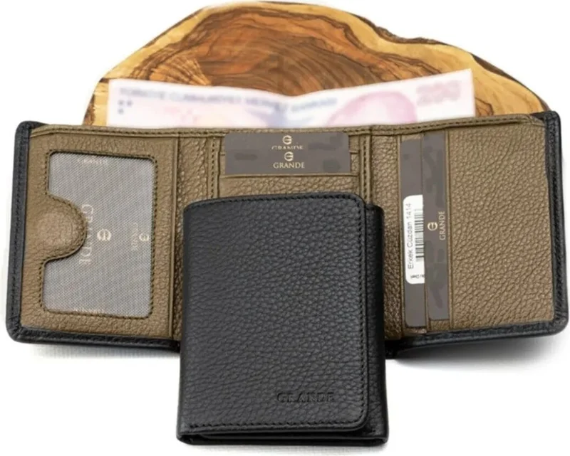Grande 1414 Genuine Leather Magnetic Men's Wallet