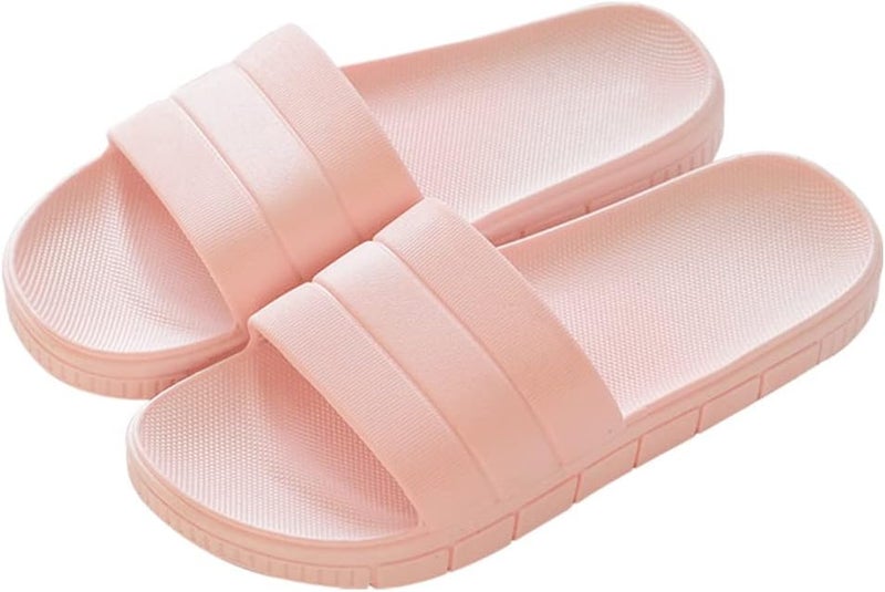AioTio Summer Stripe Slippers Indoor Home Anti-Slip Shower Bathing Shoes Non-Slip Garden Shoes Women's Plastic Sandals - Image 1