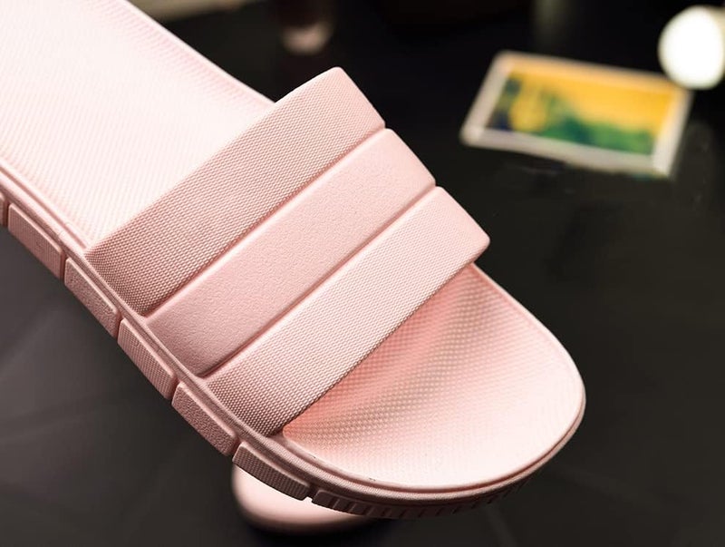 AioTio Summer Stripe Slippers Indoor Home Anti-Slip Shower Bathing Shoes Non-Slip Garden Shoes Women's Plastic Sandals - Image 3