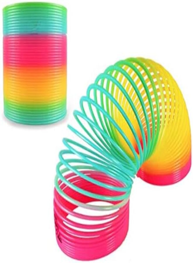 zy Children's Toys slinky spring ring circle Rainbow circle Magic Mini hula hoop kids toy Gift 1pc 