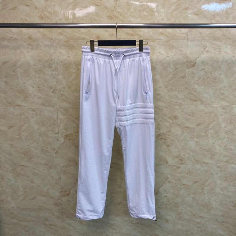 Thom Tom Classic Four Bar Hooded Nylon Jacket Casual Comfortable Pants Set - Image 3