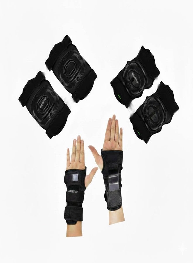 Gmefvr - Protective Guard Kit Skate and Cycling Protection Set 7 in 1 Multi Random Color As per Availability (Sporter Only- Black)