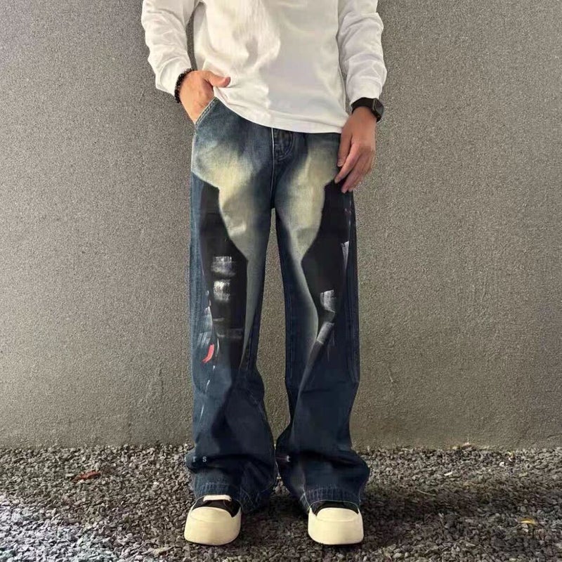 Unisex Casual Daily Denim Jeans - Image 2