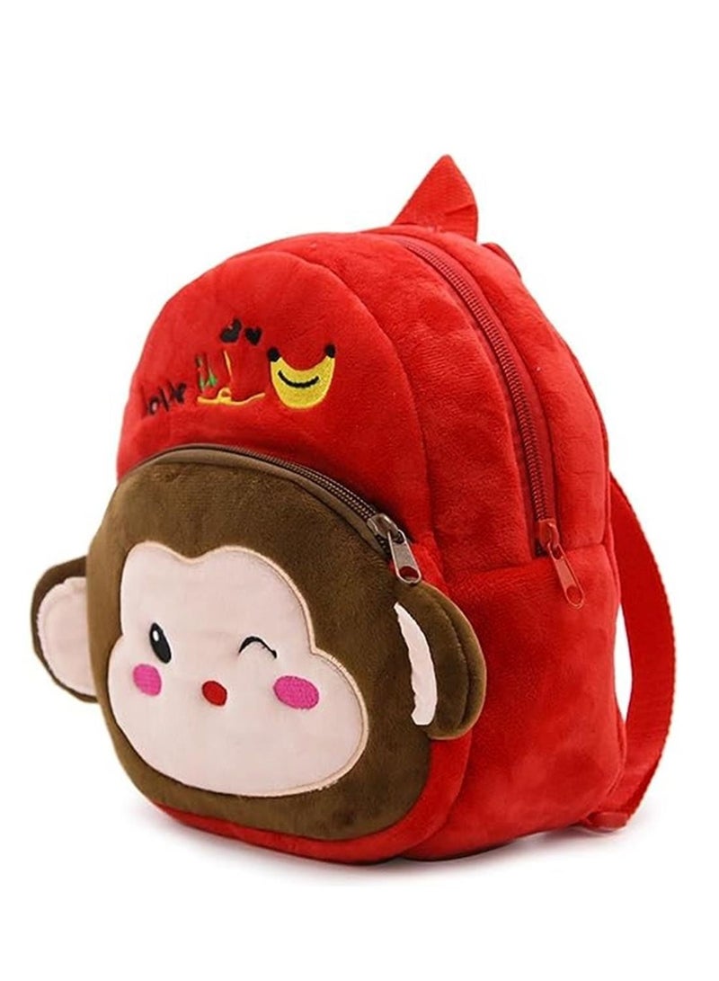 Mini Backpack Kids Cute School Shoulder Bag Toddler Plush Small Backpack Baby Schoolbag Preschool Bag Gift monkey  - Image 4