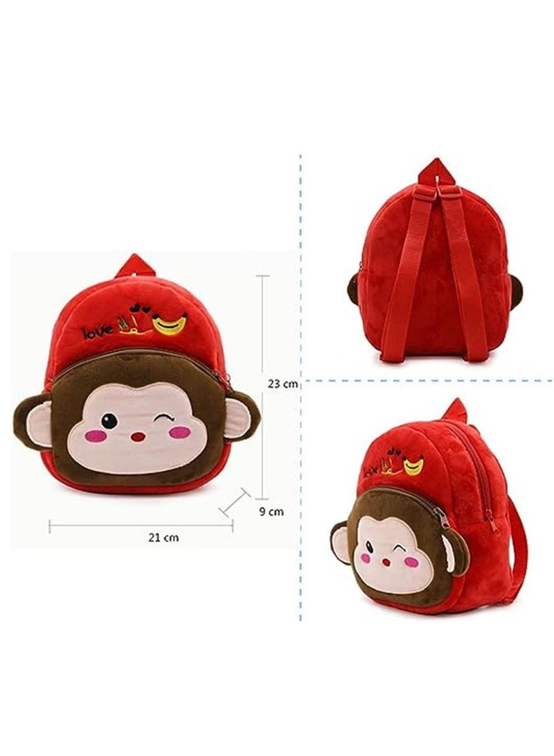 Mini Backpack Kids Cute School Shoulder Bag Toddler Plush Small Backpack Baby Schoolbag Preschool Bag Gift monkey  - Image 2