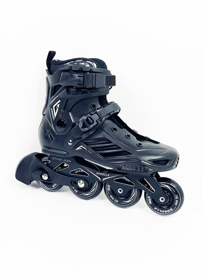 GT-Wheel Inline Skates for Adults Adjustable Speed Skating Shoes with Aluminum Frame & PU Wheels  - Image 2
