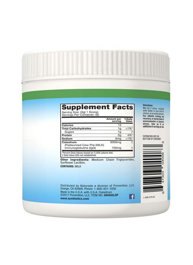 Symbiotics Symbiotics Colostrum Plus Powder Supplement for Immunity Support, 6.3 Ounces (180 g)  - Image 2