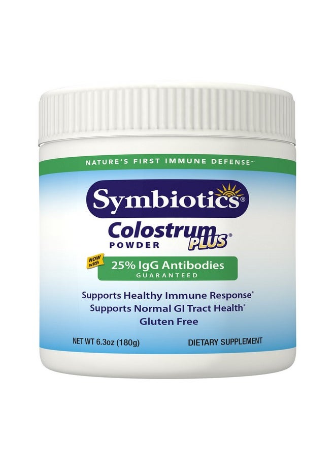 Symbiotics Symbiotics Colostrum Plus Powder Supplement for Immunity Support, 6.3 Ounces (180 g)  - Image 1