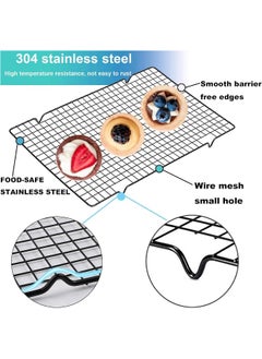 Ecvv Cooling Rack & Baking Rack - Heavy Duty 100% Stainless Steel Cookie Cooling Racks, Wire Rack For Baking, Oven Safe 40 X 25 Cm - pzsku/ZB87EF46A3501093D8DBFZ/45/_/1719121829/61628121-db7d-4e9c-859f-5db31335695e