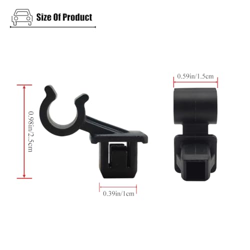 LXROAR01 Hood Prop Rod Clip Compatible with Toyota Sienna 1998 1999 2000 2001 2002 2003 year Hood Support Rod Clamp for 5345508010 - Image 3