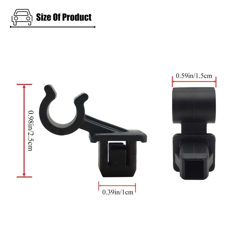 LXROAR01 Hood Prop Rod Clip Compatible with Toyota Sienna 1998 1999 2000 2001 2002 2003 year Hood Support Rod Clamp for 5345508010 - Image 4
