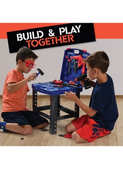 Kids Tool Set Bench 76 Pc - Toddler Tool Bench Set With Electronic Play Drill - Stem Educational Toy Pretend Play Construction Work Shop - Preschool Toy Gift For Kids Children Boys And Girls - pzsku/ZB87F0745FC2D04C8A9C4Z/45/_/1734347932/0028ae36-fa9a-47cf-882d-50536163fa6a