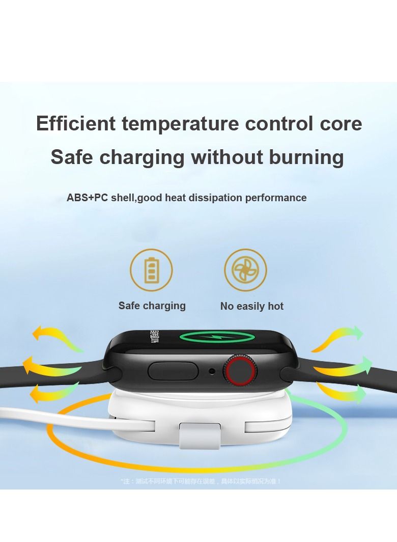 GULFLINK 3 in1 Portable Wireless Smart Watch Charger White - Image 5