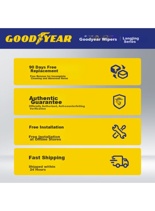 GOODYEAR Goodyear, Buick New Regal 2017- Windshield Wipers, 21-inch Boneless For - Regal Gs, Specialized Wiper Blades  - Image 5