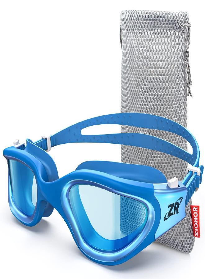 ZIONOR ZIONOR Swim Goggles, G1 MAX Super Anti-fog Polarized Swimming Goggles for Men Women Adult, UV Protection Leakproof Easy Adjustable Strap for Indoor Outdoor Swimming (Polarized + Bright Smoke)  - Image 1