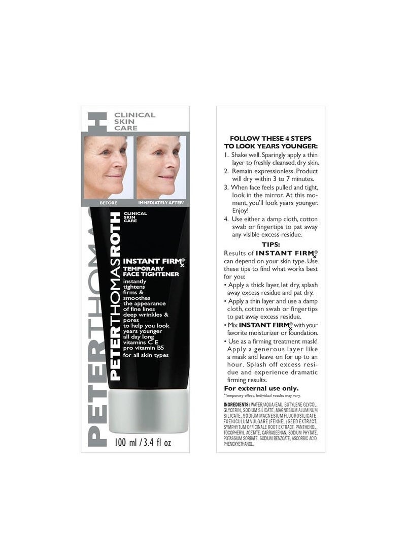 PETER THOMAS ROTH - Instant FIRMx Temporary Face Tightener | Firm and Smooth the Look of Fine Lines, Deep Wrinkles and Pores (3.4 ounce) - Image 1