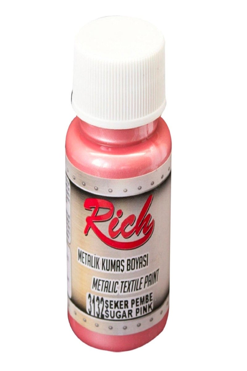Rich NO:3132 Metalic Fabric Dye 50ML Designed To Catch The Eye And Leave A Lasting Impression - Light Pink