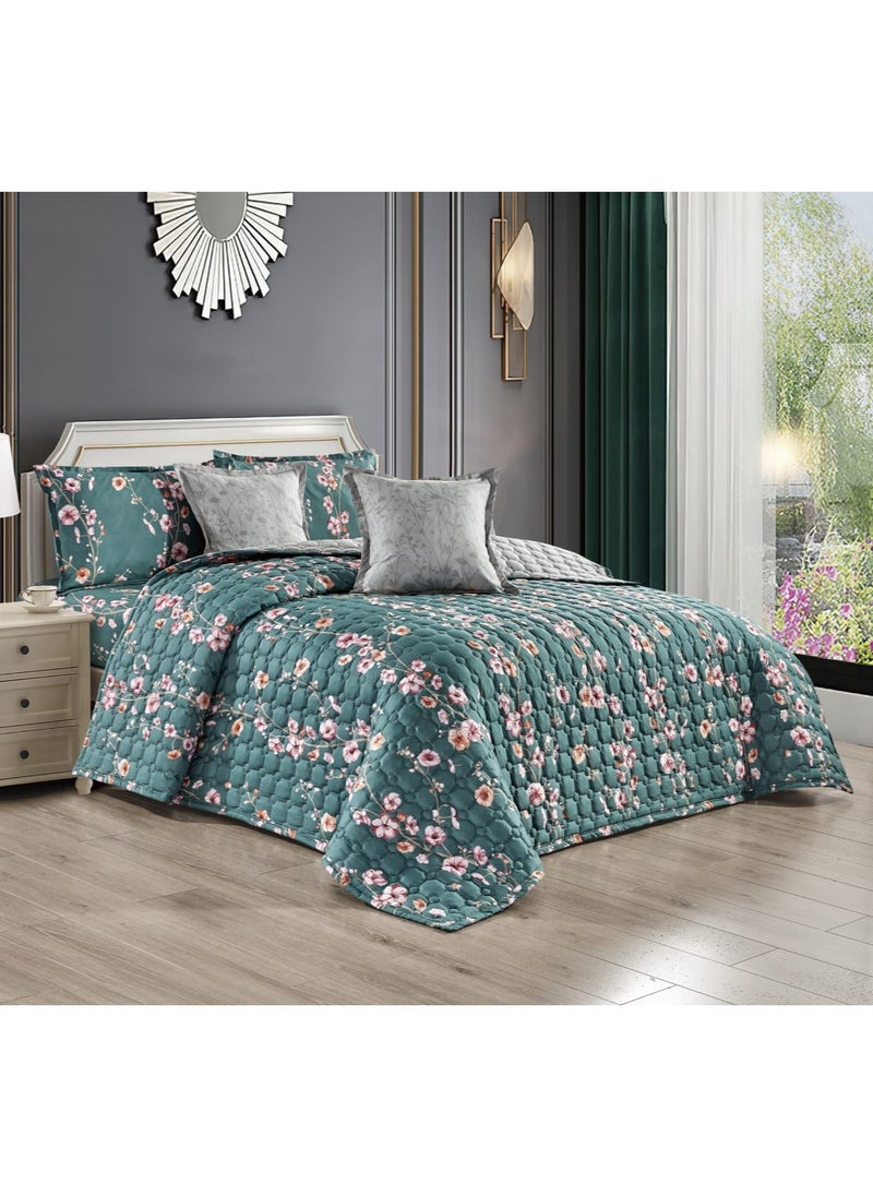 مون - طقم لحاف نفرين مضغوط مشجر 6 قطع مقاس 240 * 220 سم - Image 1