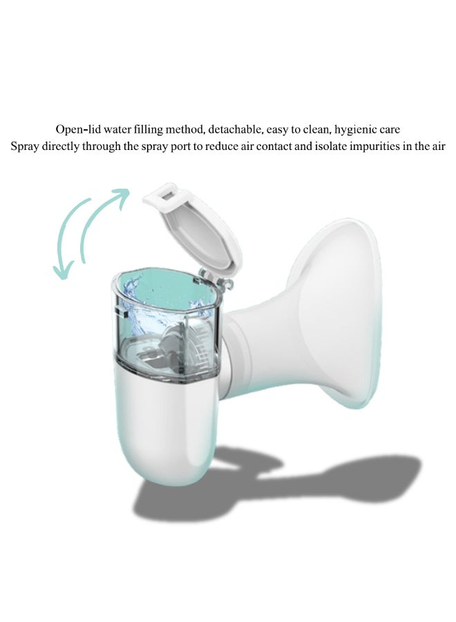 McDou Upgraded 3-in-1Portable Ultrasonic Mesh Mist Inhaler + Facial Steamer + Eye Hydration Nebulizer | Quiet & Compact for Adults/Kids | Travel/Home Use | Soothing Relief for Nose, Throat, Eyes & Skin  - Image 4