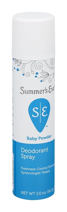 Summers Eve Freshening Spray 2 Ounce Baby Powder 59ml 3 Pack