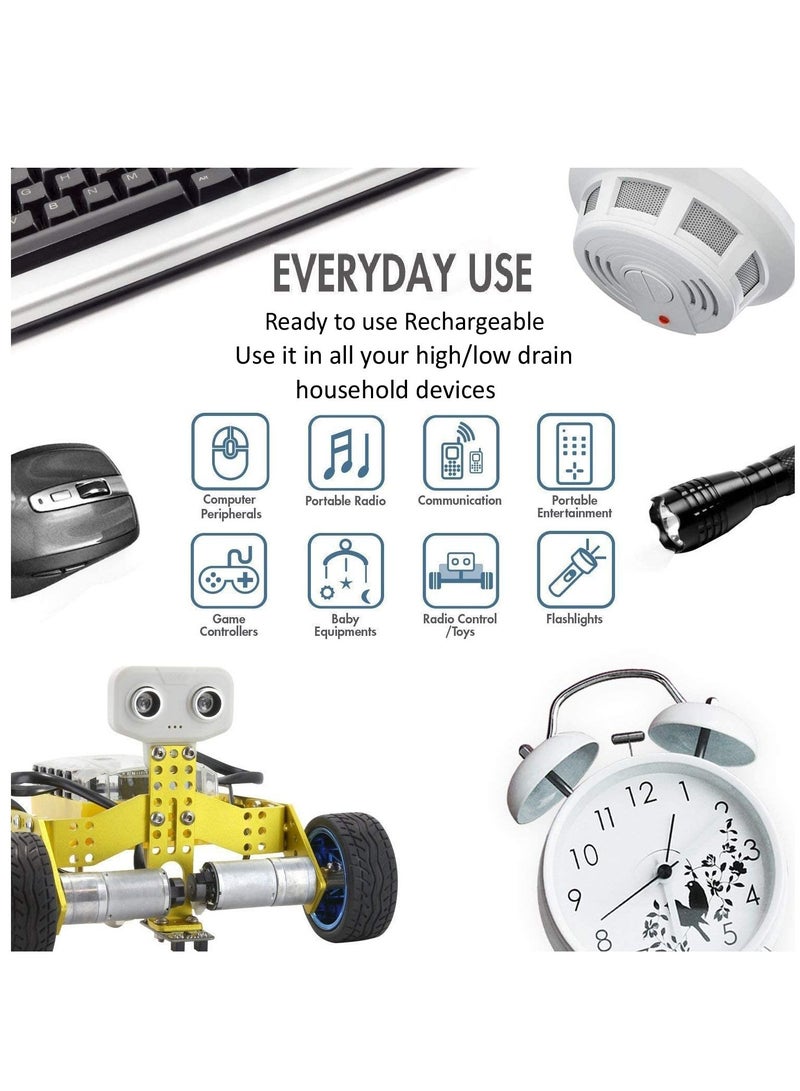 COOPIC Create Cool Pictures 16pcs 3000mAh AA RH6 Ni-MH Pre-charged type Rechargeable Battery - Image 3