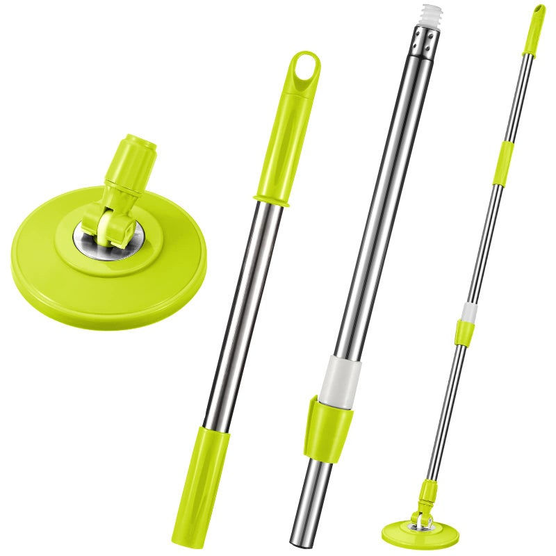 Spin Mop Replacement Handle 360 Degree Spin Mop Pole Handle Replacement Rotating Telescopic Stick for Head Replace Spinning Household Cleaning Accessories for HomeGreen