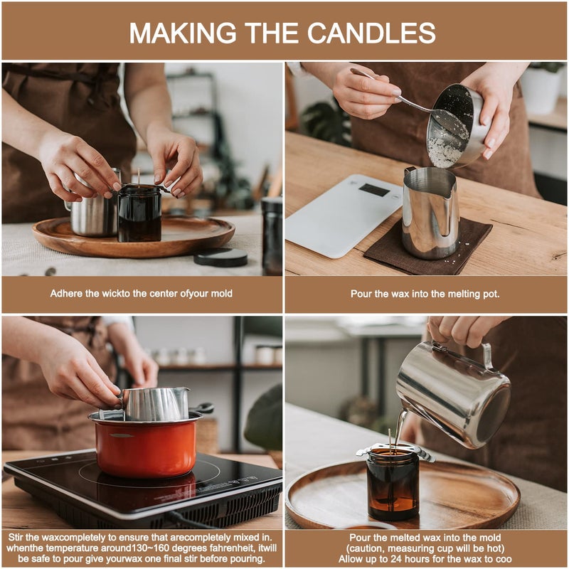 CLTNIKET 10 lb Soy Wax DIY Candle ï¼ˆFlakes & Softï¼‰,Natural Soy Wax Candle - Image 4