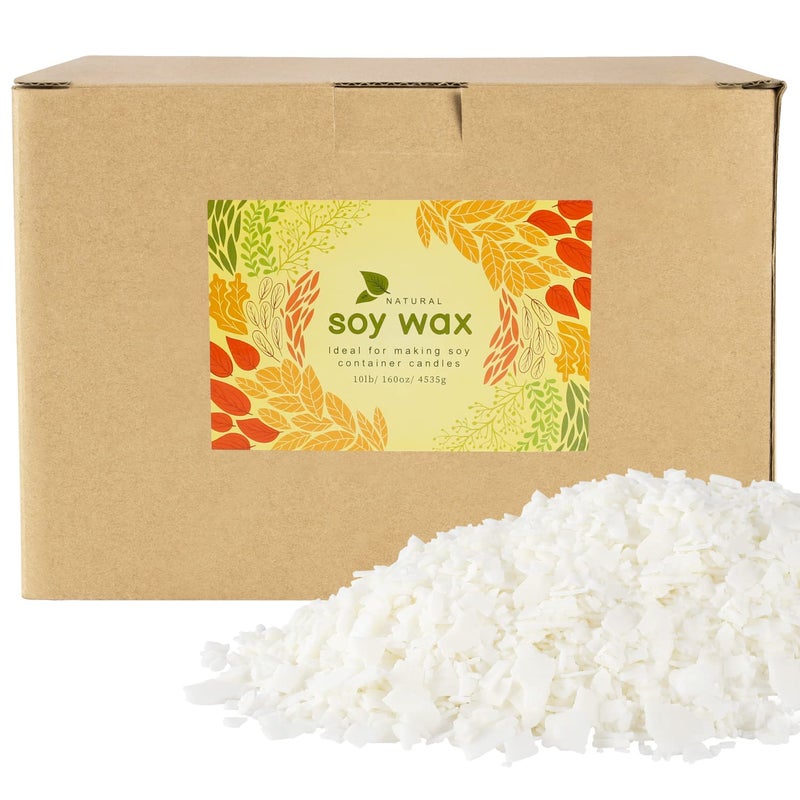 CLTNIKET 10 lb Soy Wax DIY Candle ï¼ˆFlakes & Softï¼‰,Natural Soy Wax Candle - Image 1