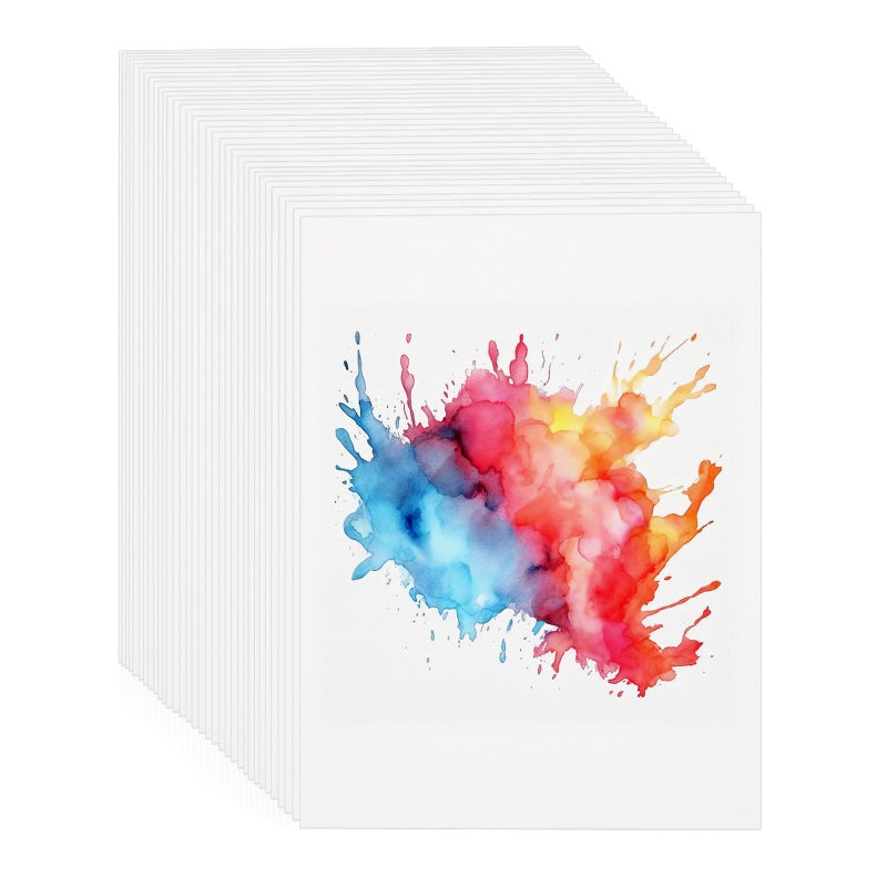 Prudiut 30 Sheets Watercolor Paper 5x7 Inch, 140 lb/300 GSM Cold Press Watercolor Paper Bulk, White Water Color Paper Cotton Paper for Kids Students Adults Beginners Artists - Image 1