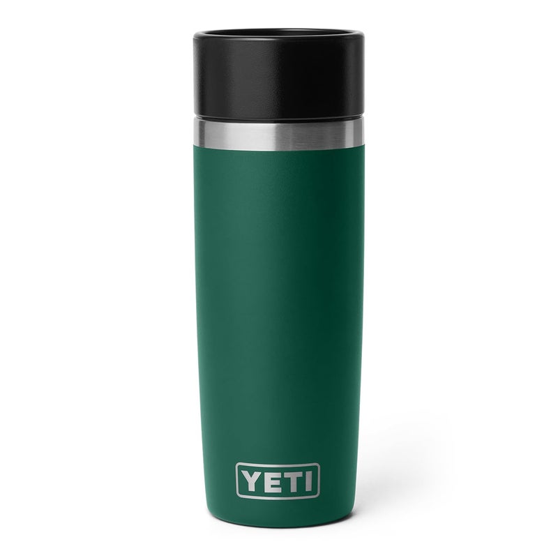 يتي زجاجة سفر من YETI Rambler سعة 16 أونصة مصنوعة من الفولاذ المقاوم للصدأ معزولة بغطاء للركاب مانع للتسرب باللون الأسود والأخضر - Image 5