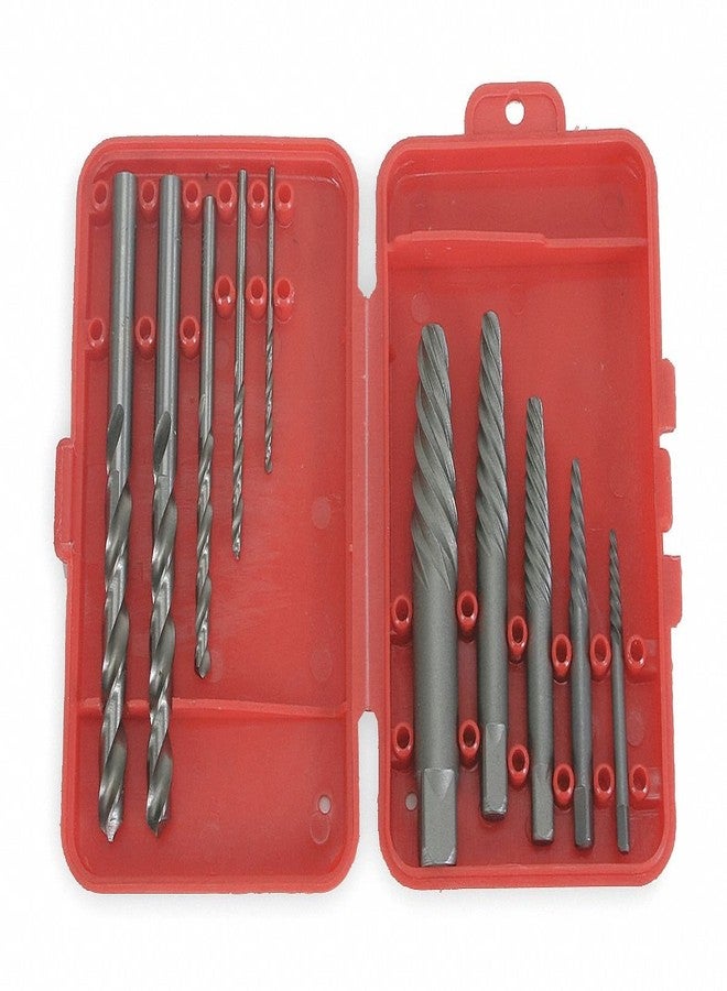 Screw Extractor Set, Carbon Steel, 10 pcs.