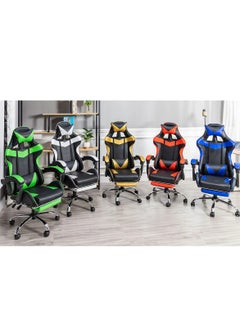 Adjustable gaming chair with foot and headrest || Black and blue - pzsku/ZB87FB73FBB4C63524FF0Z/45/_/1740654805/3ddcd47a-95bb-4ac2-afbd-a37ca3cb86e8