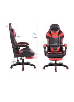 Adjustable gaming chair with foot and headrest || Black and blue - pzsku/ZB87FB73FBB4C63524FF0Z/45/_/1740654826/c02be226-bf31-433a-95bf-c2f07351c806