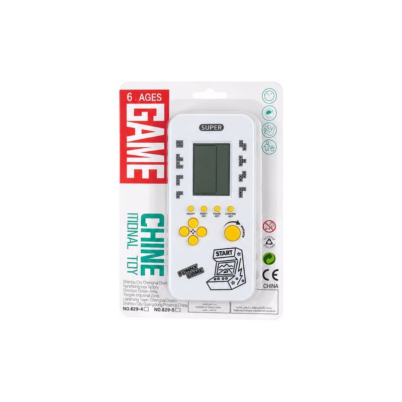 Super Happy Play: Handheld Retro Brick Game Console for Ages 6 and Up, White - Image 2
