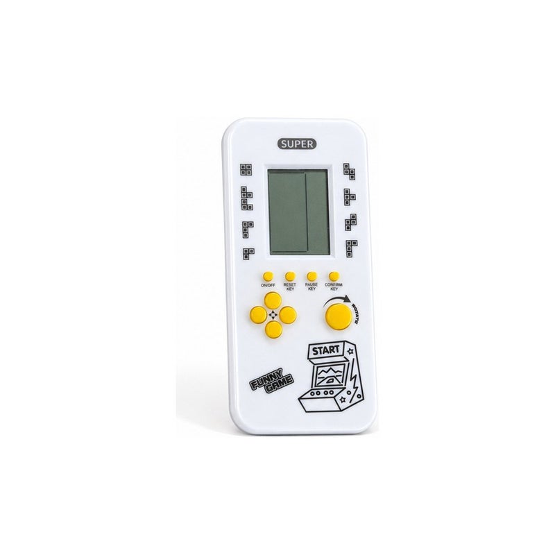 Super Happy Play: Handheld Retro Brick Game Console for Ages 6 and Up, White - Image 1
