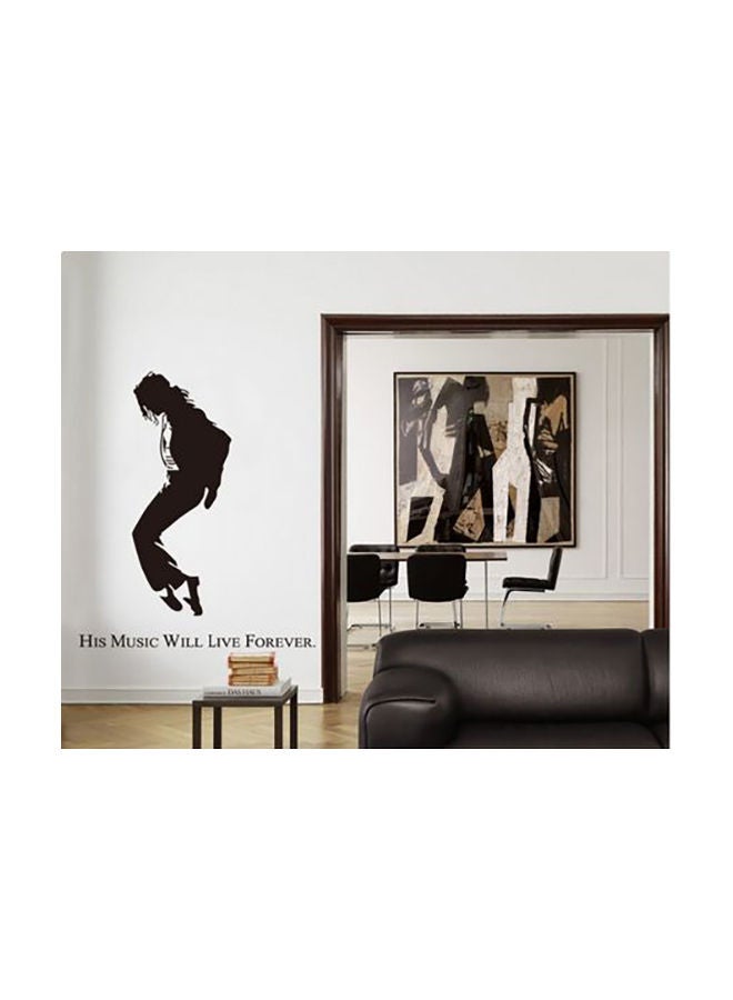 NIBEMINENT Mike Jackson Wall Sticker Black 60x90cm - Image 1