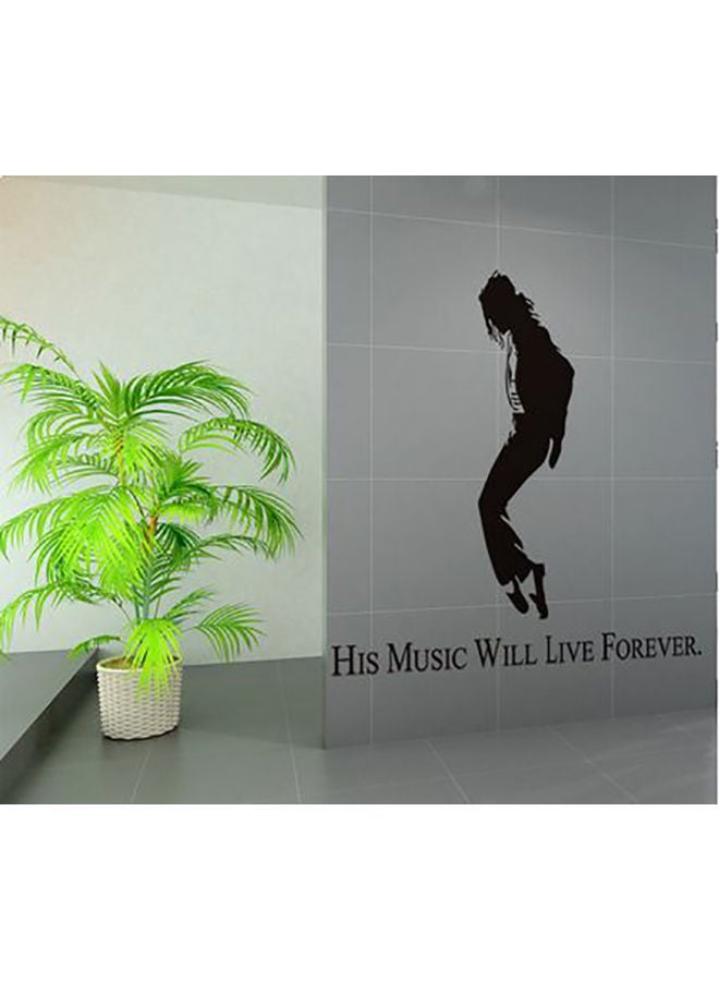 NIBEMINENT Mike Jackson Wall Sticker Black 60x90cm - Image 2