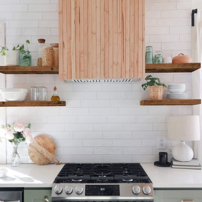 QEEIG Floating Shelves for Wall Bathroom Shelf Bedroom Kitchen Living Room Farmhouse Small Book Shelf 16 inch Set of 4, Brown (015-BN4) - Image 4