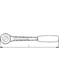 Elta 1514 1/2" Ratchet Handle 250 Mm  - Image 2