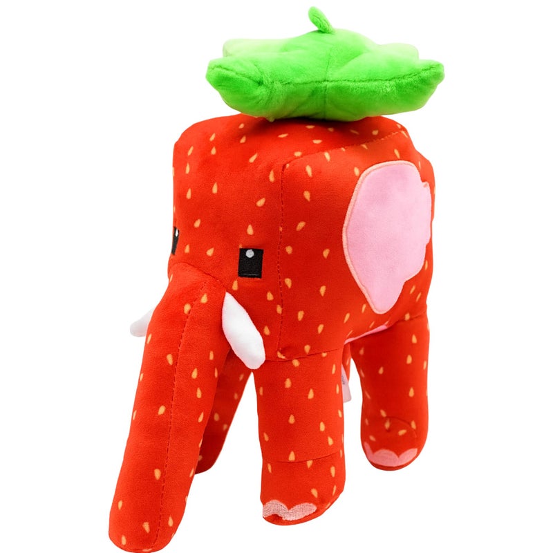 Lemoneon Strawberry Elephant Plush 12 Italian Brainrot Plush Meme AICrafted Stuffed Figure Pillow for Video Game Fans Room Decor - Image 3