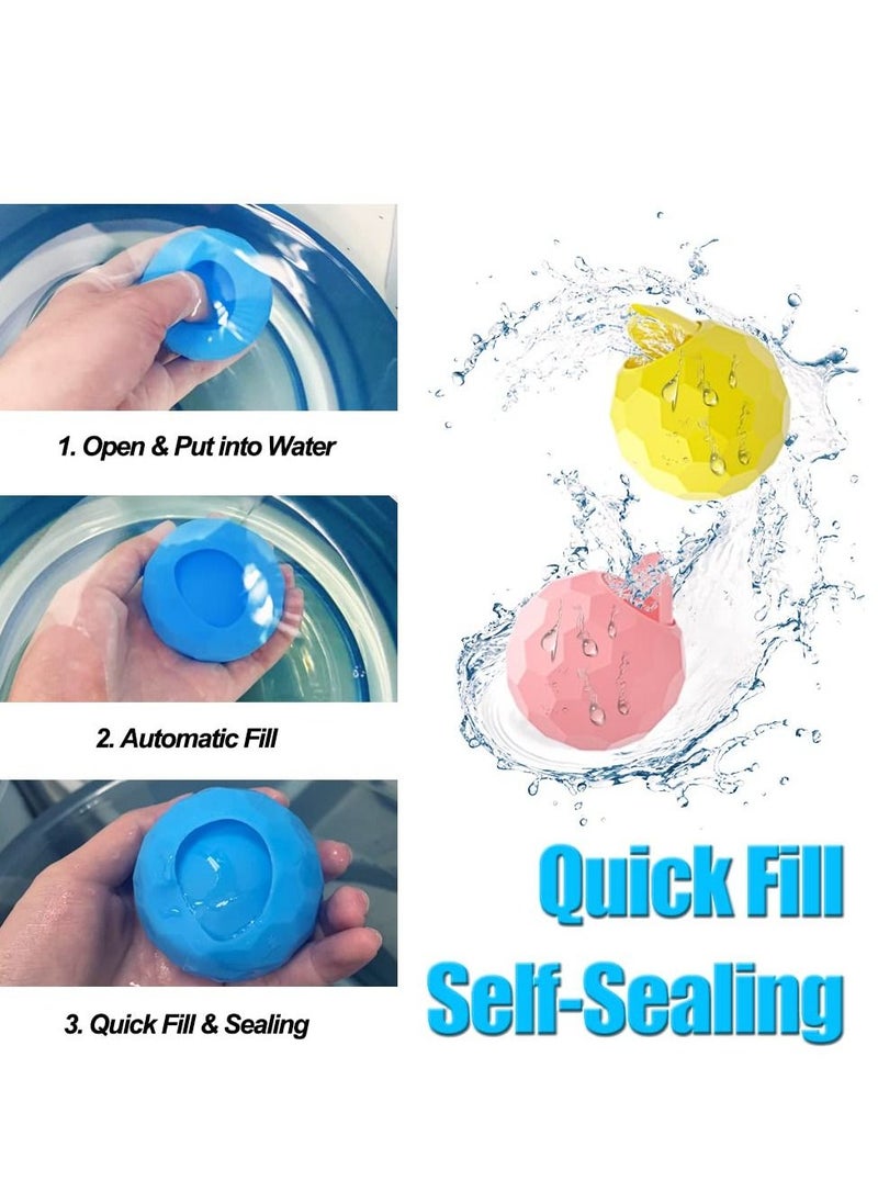 Water Balloons Quick Fill, Self-Sealing Reusable Refillable Water Bombs Silicone Splash Water Ball for Kids Adults Outdoor Activities Pool Beach Games Summer Party Supplies 12Pcs - pzsku/ZB88022C6B74F0B7306E1Z/45/_/1683859860/0bd1ada7-f531-4aec-8347-240b895cd187