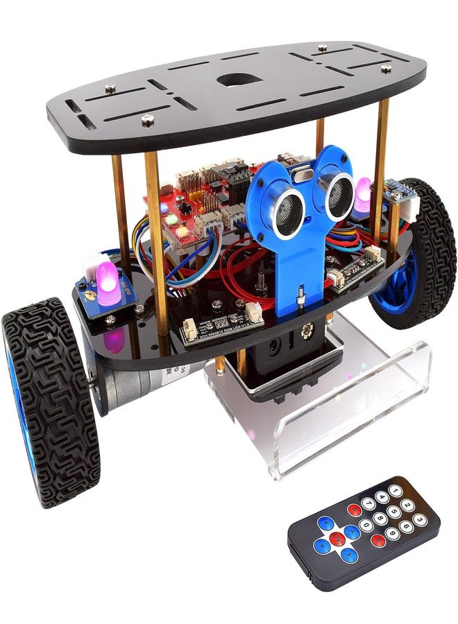 Adeept Self-Balancing Robot Car Kit(Compatible with Arduino IDE), STEM Projects Kit, Robotics & Engineering Kit, Programming Set, Line Tracking, Ultrasonic Sensor, IR Wireless Remote Control - Image 1