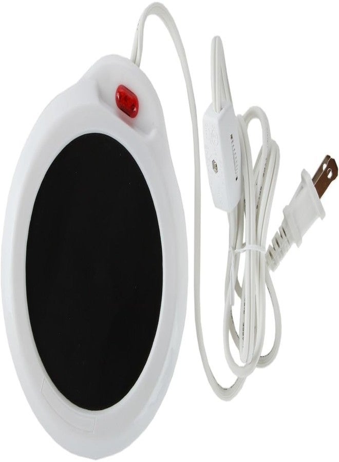 Home-X Mug Warmer, Desktop Heated Coffee & Tea - Candle & Wax Warmer (White) - Image 1