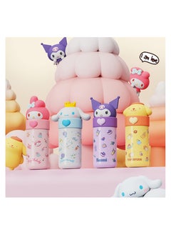 Kawaii Kawaii Water Bottle Thermo's Cup Cartoon Vacuum Insulated Stainless Steel Water Bottle 350ml (Pink)  - Image 5