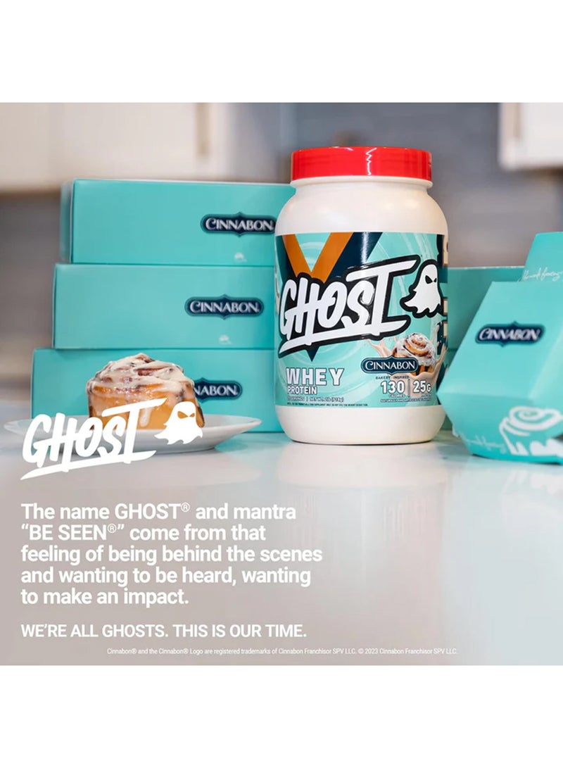 جوست مسحوق بروتين بنكهة سينابون (القرفة) – عبوة 2 رطل، 25 جم بروتين – مزيج من بروتين مصل اللبن (معزول، مركز ومحلل) – مناسب لمشروبات ما بعد التمرين – خالٍ من الصويا والجلوتين - Image 4