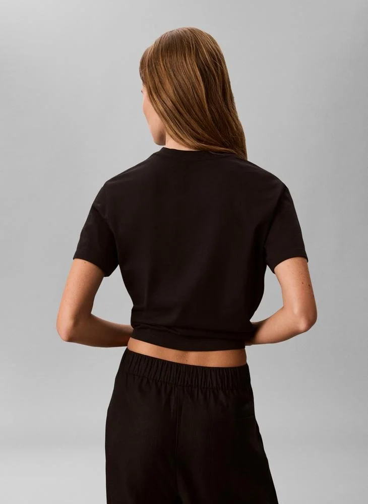 Calvin Klein Jeans  Monologo Crew Neck T-Shirt for Women | Best Price UAE