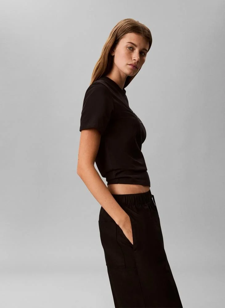 Calvin Klein Jeans  Monologo Crew Neck T-Shirt for Women | Best Price UAE